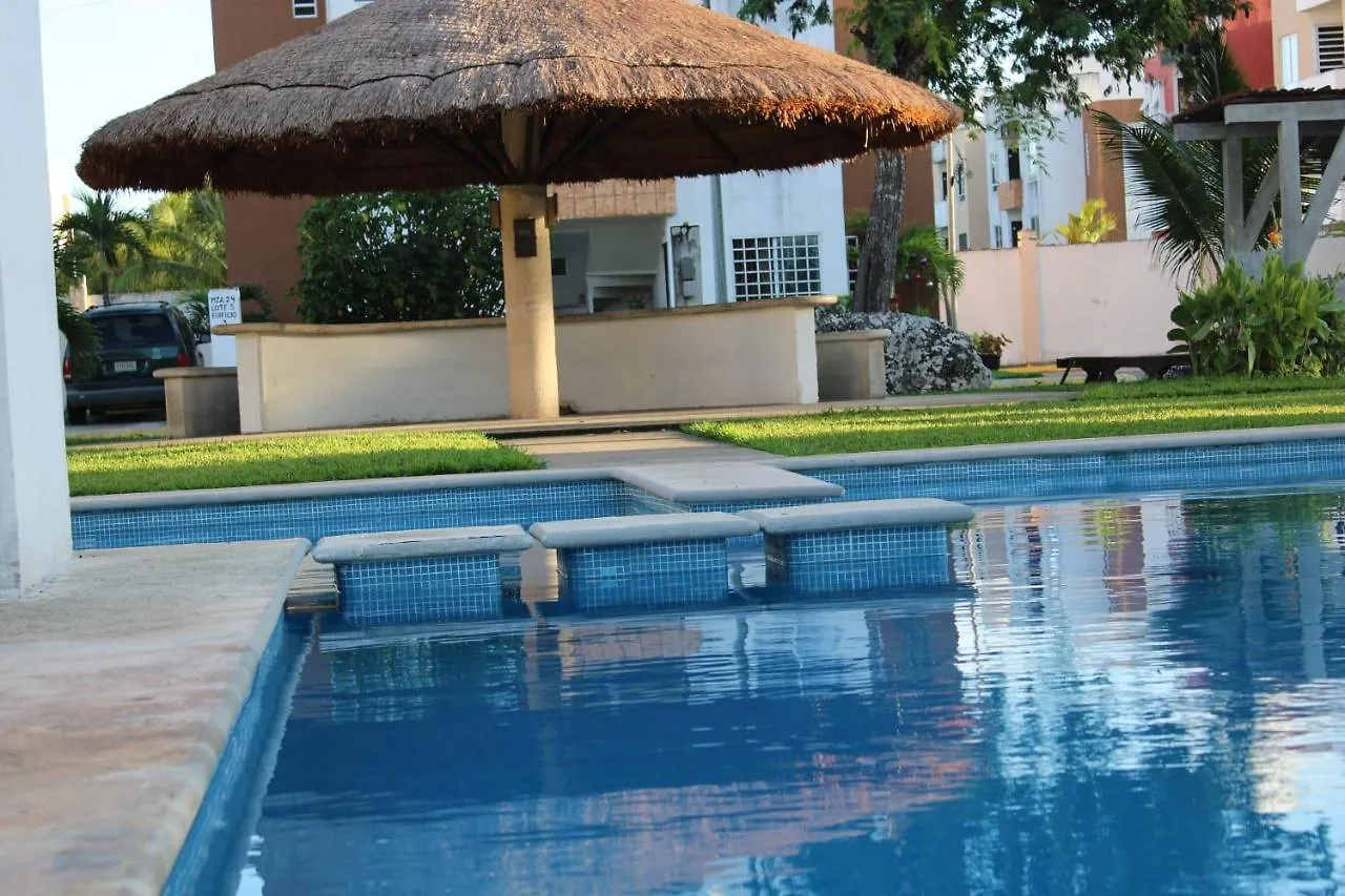 Relajante Y Acogedor Apartamento Con Alberca En Cancún