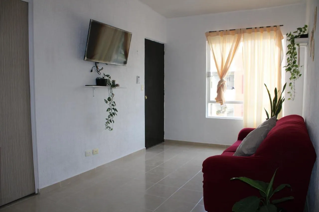 Relajante Y Acogedor Apartamento Con Alberca En Cancún
