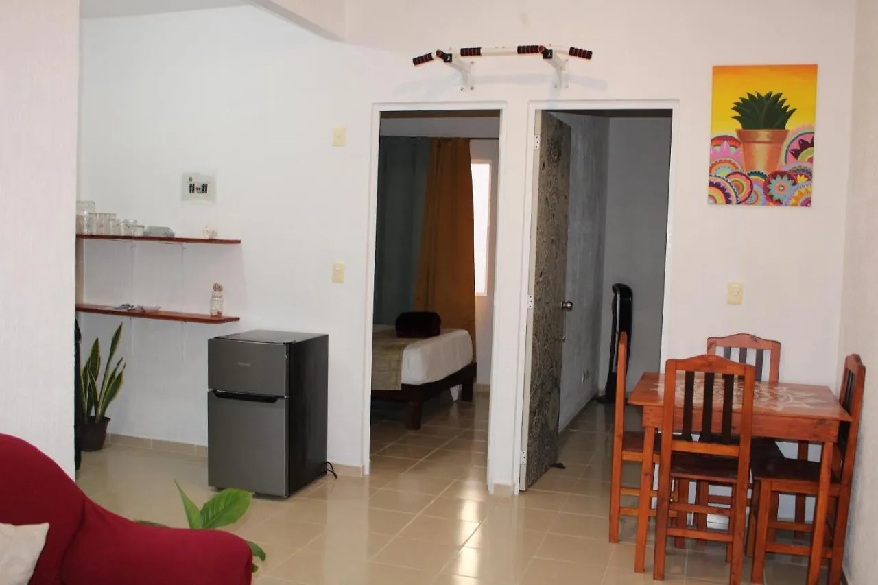 Relajante Y Acogedor Apartamento Con Alberca En Cancún 0*,